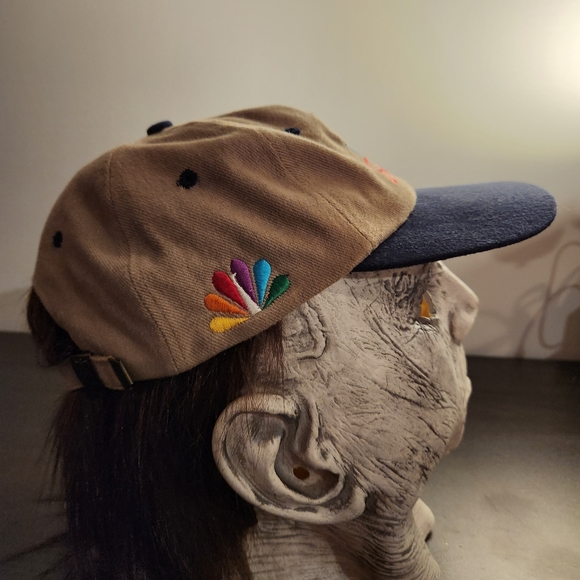Vintage 90s Sports Specialties NBC Sports TV Peacock Logo Adjustable Hat - Picture 5 of 7